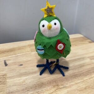 Target Spitz Wondershop 2020‎ "Yule"  Felt Christmas Tree Bird Figurine Decor